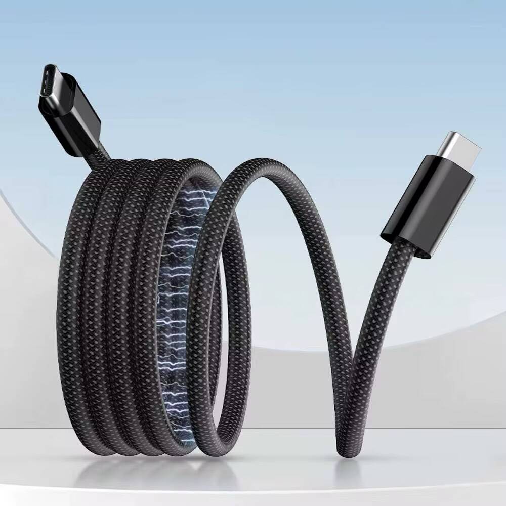 Câble USB-C Magnétique Auto-Enroulant 60W | Charge Rapide – Compatible iPhone 15/16, Samsung, Android – Image 4
