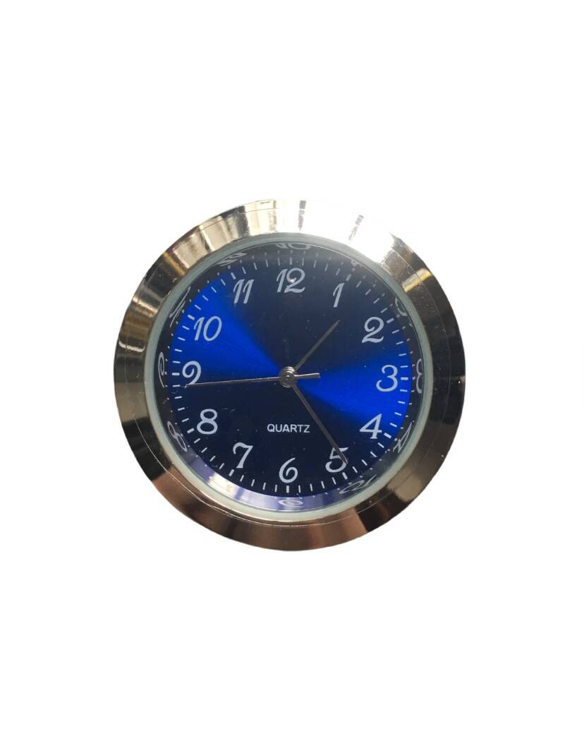 Mini Horloge à Insérer 36mm – Cadran Bleu Quartz – Image 2