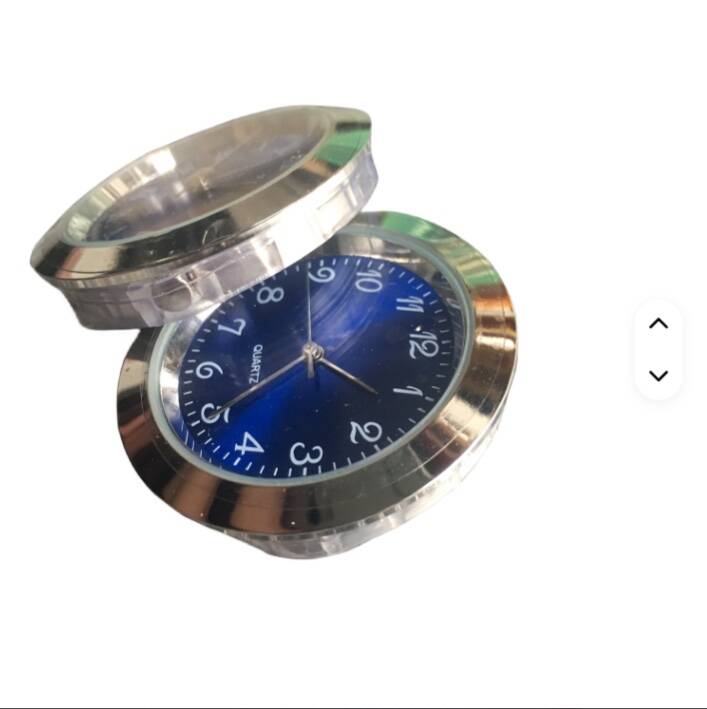 Mini Horloge à Insérer 36mm – Cadran Bleu Quartz – Image 4