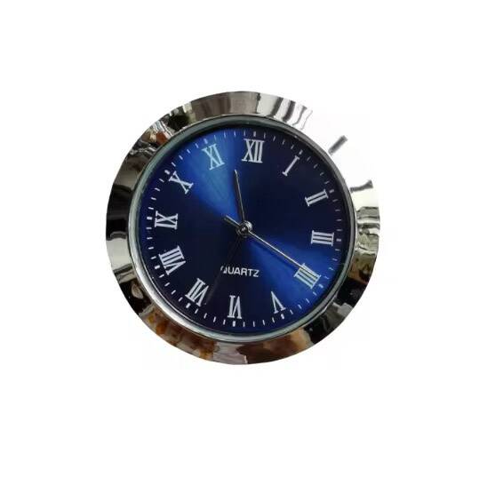 Mini Horloge à Insérer 36mm – Cadran Bleu Quartz