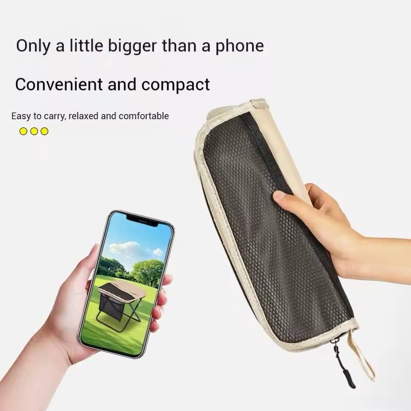 Tabouret Pliable Portable avec Dossier – Chaise de Camping Légère et Compacte – Image 3