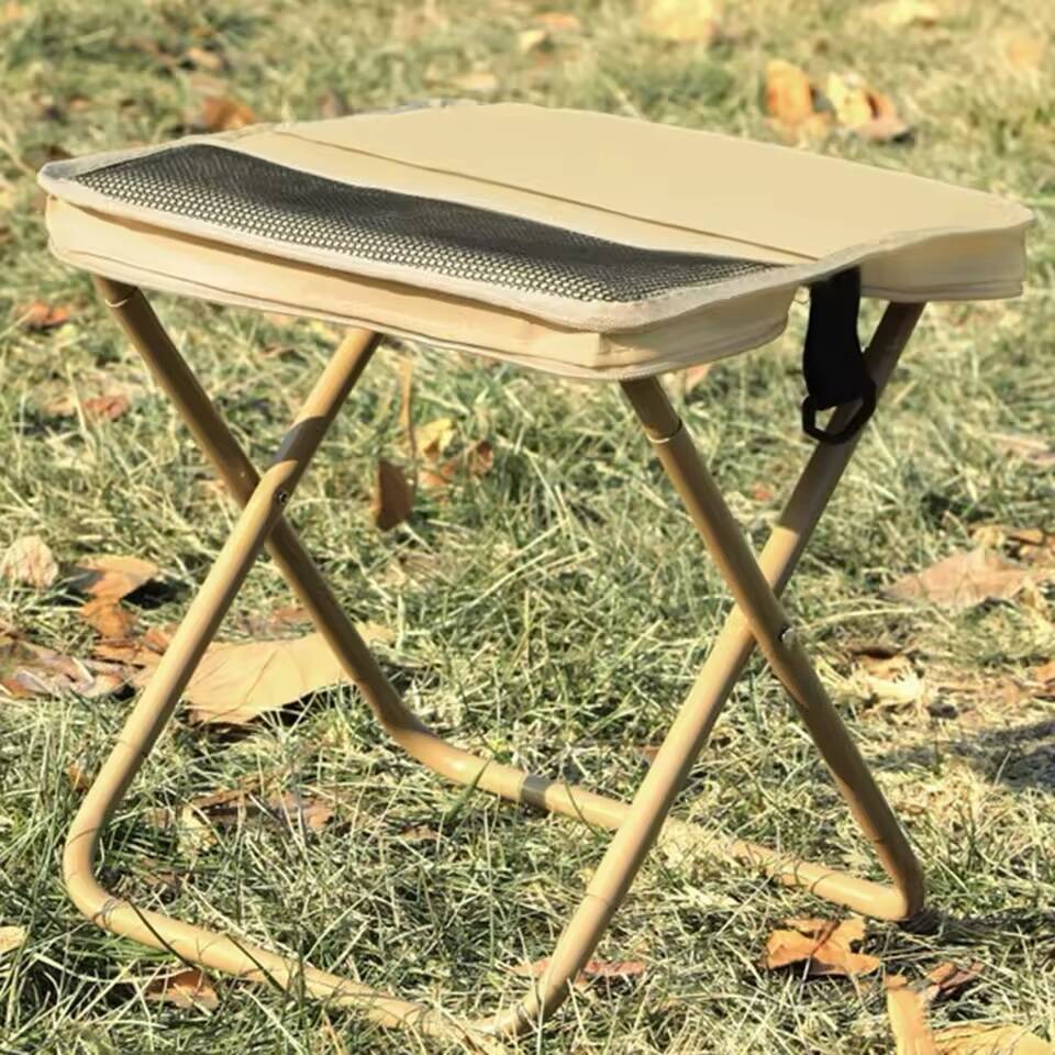 Tabouret Pliable Portable avec Dossier – Chaise de Camping Légère et Compacte – Image 6