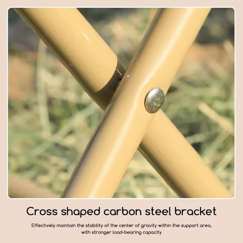 Tabouret Pliable Portable avec Dossier – Chaise de Camping Légère et Compacte – Image 4