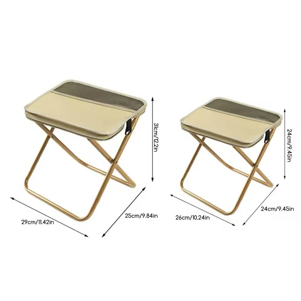 Tabouret Pliable Portable avec Dossier – Chaise de Camping Légère et Compacte – Image 5