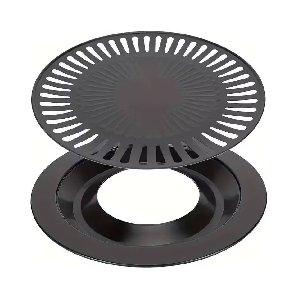 Poêle à Barbecue Sans Fumée – Plaque de Cuisson Antiadhésive pour Gaz & Électrique – Image 6