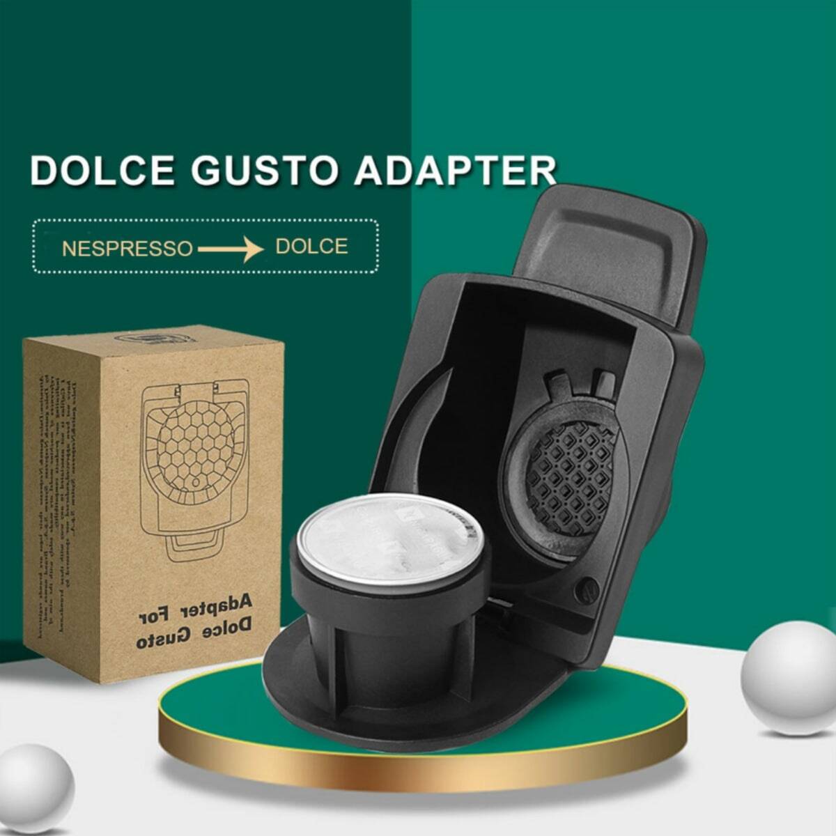 Adaptateur de Capsules Nespresso pour Dolce Gusto - Réutilisable et Pratique