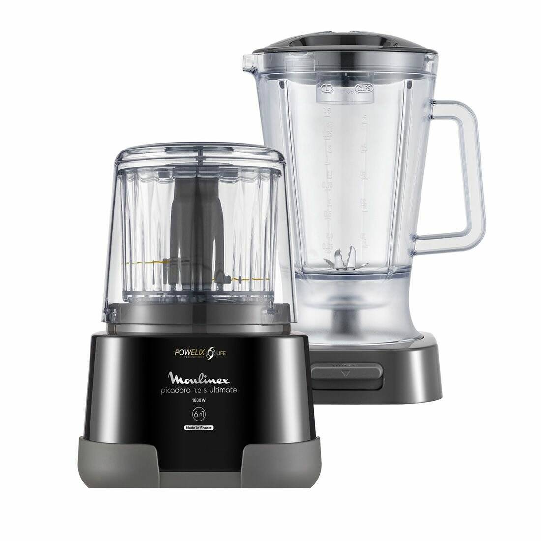 Moulinex 123 XXL Picadora 2 En 1 Blender 1.5L+Hachoir Electrique 550 ml La Moulinette 1000W SYSTEME 123 – Image 3