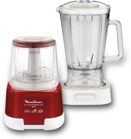 Moulinex 123 XXL Picadora 2 En 1 Blender 1.5L+Hachoir Electrique 550 ml La Moulinette 1000W SYSTEME 123