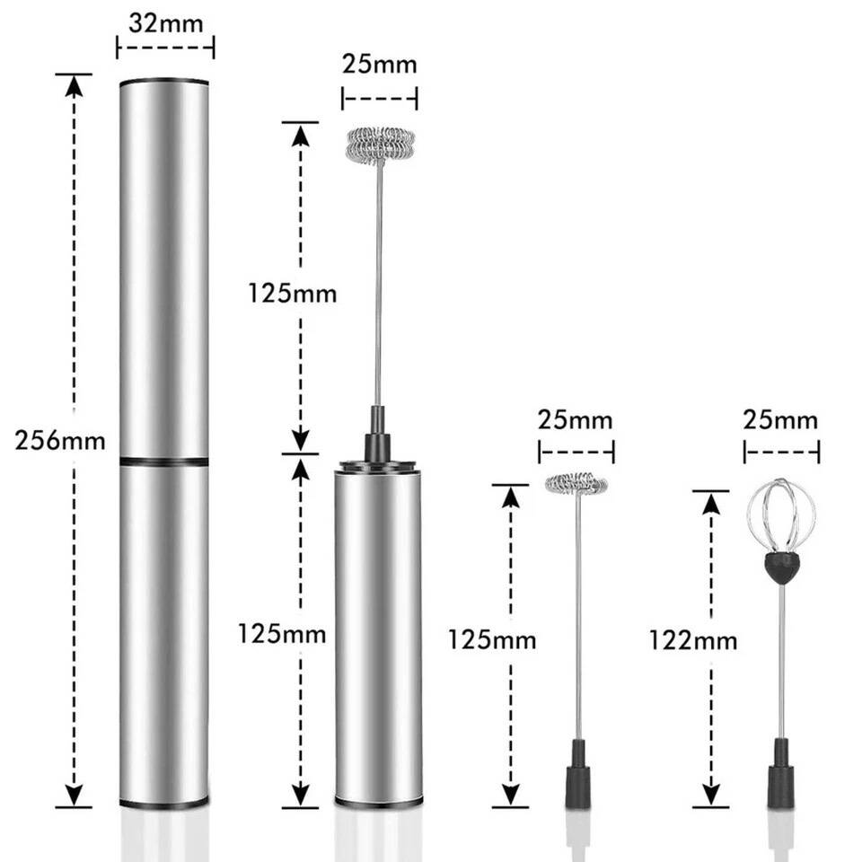 Mousseur à lait électrique en acier inoxydable, mélangeur, cafetière, fouet, poudre, centre commercial, USB aste