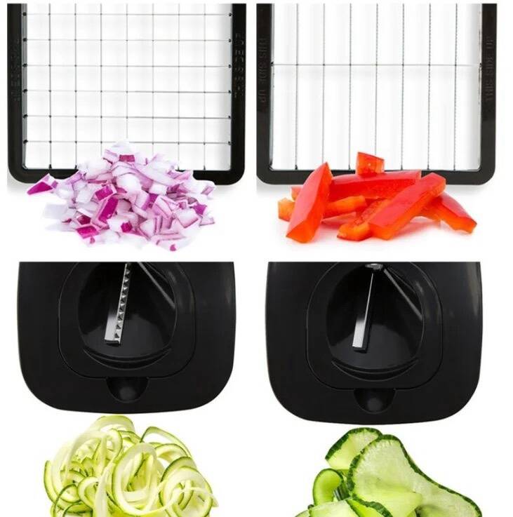 Coupe-légumes Multifonctionnel 6-en-1 avec Panier – Tranchez, Broyez, Râpez Facilement – Image 6