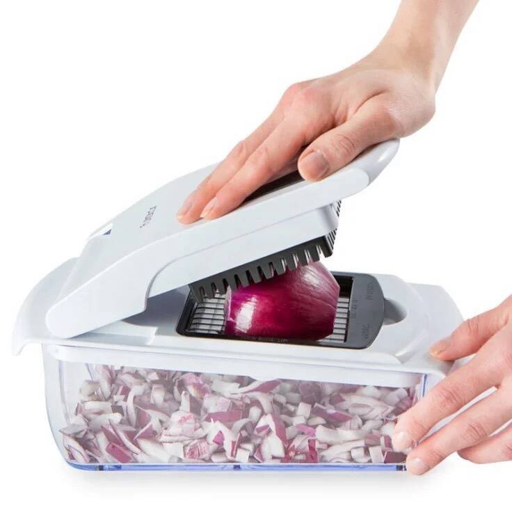 Coupe-légumes Multifonctionnel 6-en-1 avec Panier – Tranchez, Broyez, Râpez Facilement – Image 5