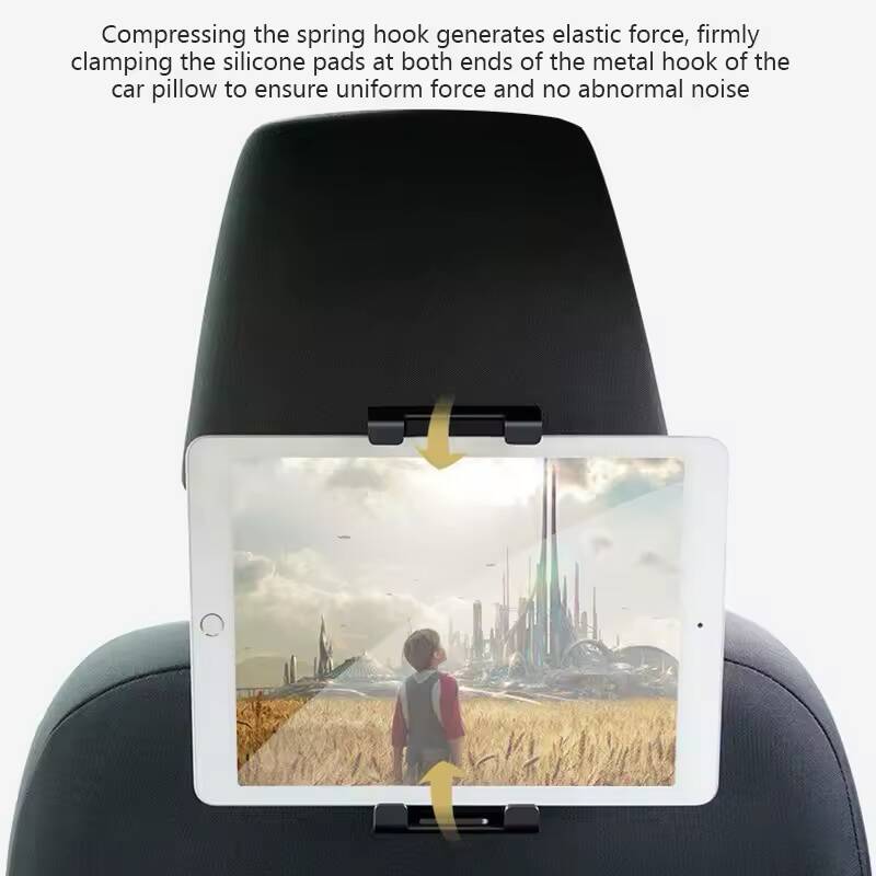 Support Tablette & Téléphone pour Siège de Voiture – Support Ajustable Rotatif pour Appuie-Tête – Image 3