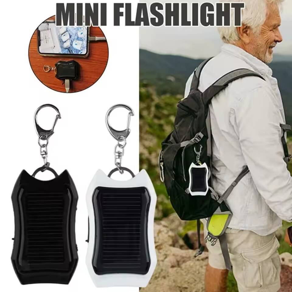 Mini Chargeur Solaire Portable – Porte-Clés Écologique pour Téléphone