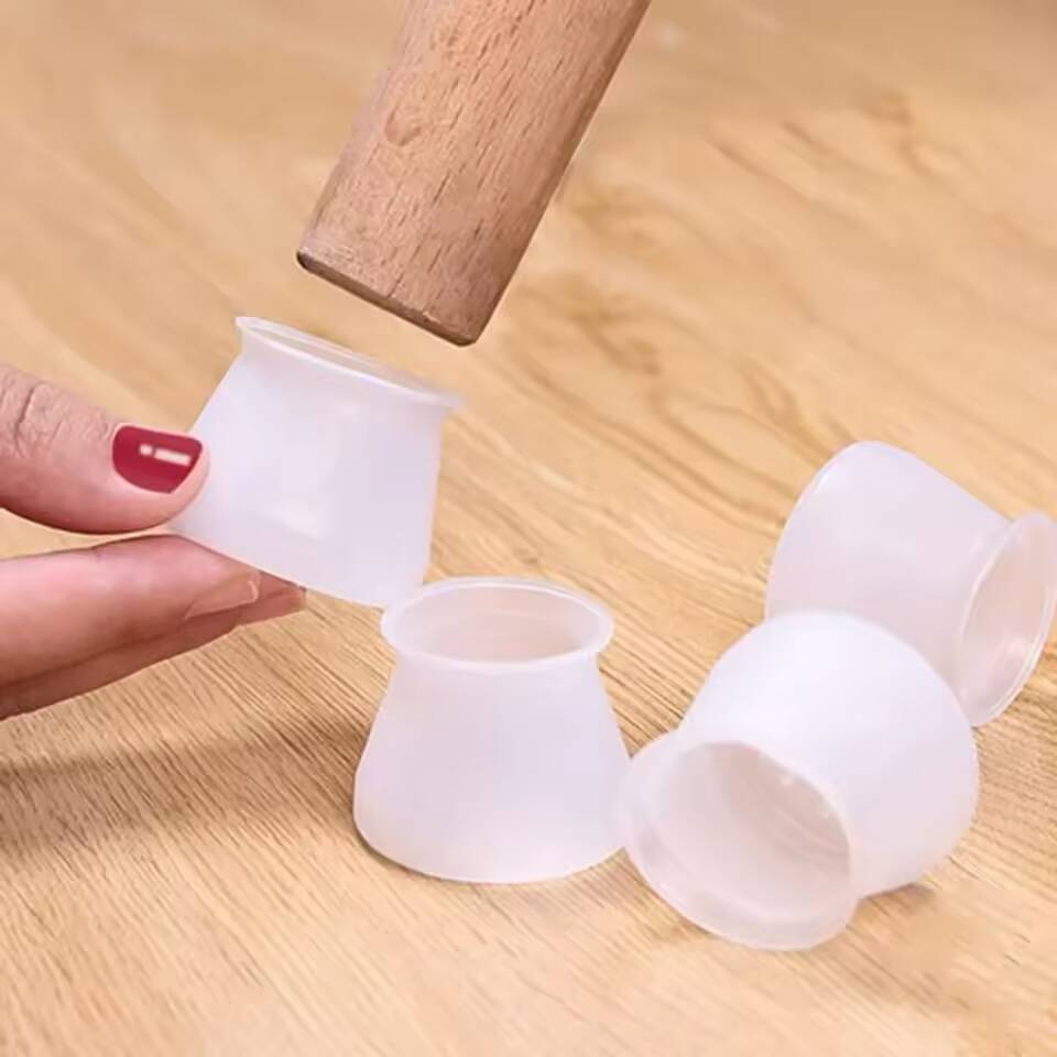 16x Protège-Pieds en Silicone Antidérapants pour Chaises – Protection Sol & Meubles – Image 2