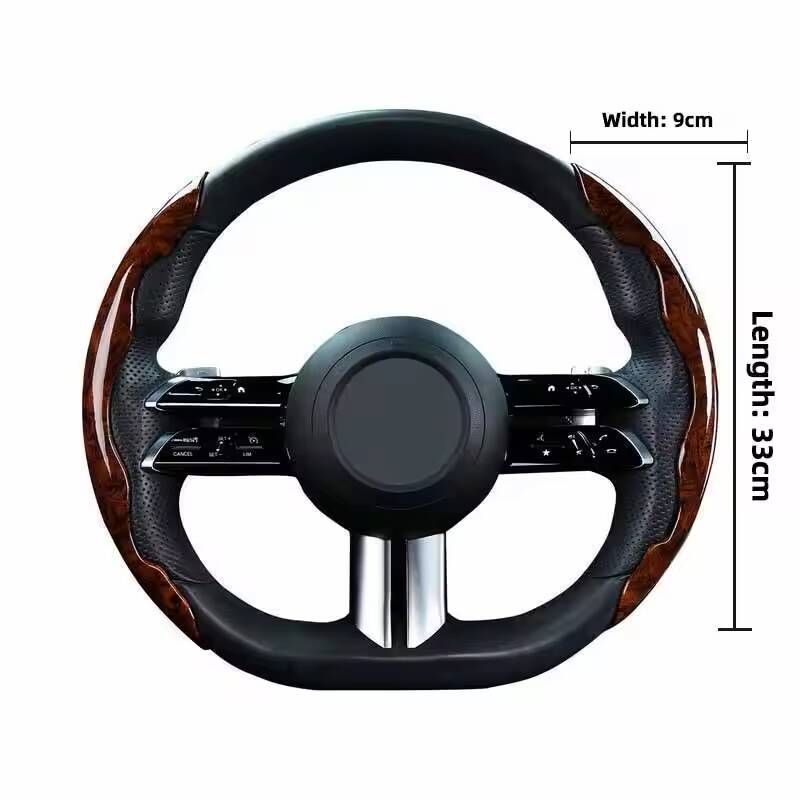 Pack de 2 Couvre-Volant Auto Snap-On – Design Bois Housse Antidérapante Élégante – Image 6
