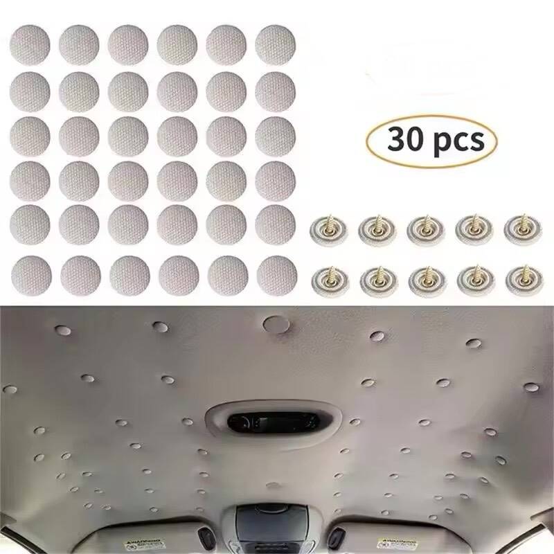 30 Boucles de Fixation pour Revêtement de Toit Intérieur de Voiture