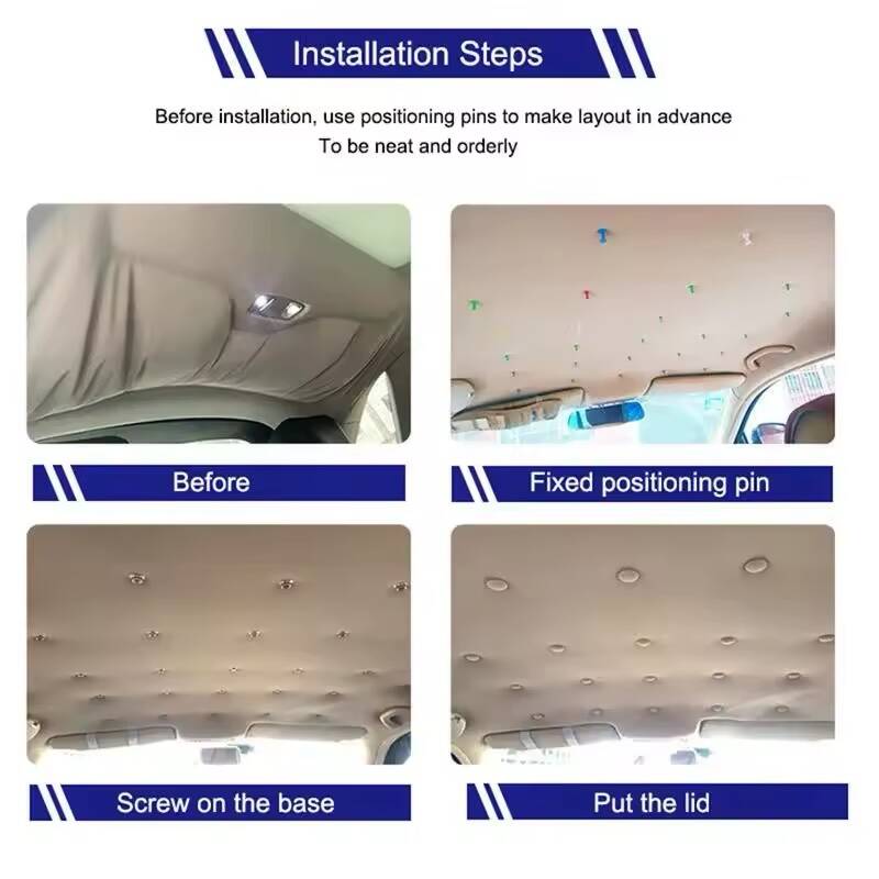 30 Boucles de Fixation pour Revêtement de Toit Intérieur de Voiture – Image 2