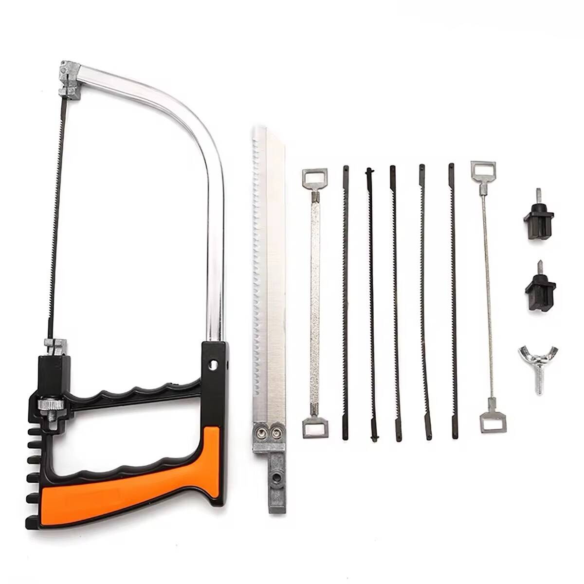 Set de Scies Multifonctions 12 Pièces – Kit de Découpe Bois, Métal & Verre + Boîte de Rangement