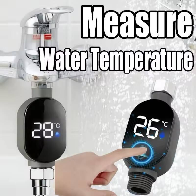 Thermomètre de Douche LED Noir – Affichage Numérique Précis 0–99°C pour Salle de Bain