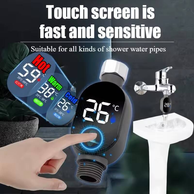 Thermomètre de Douche LED Noir – Affichage Numérique Précis 0–99°C pour Salle de Bain – Image 2
