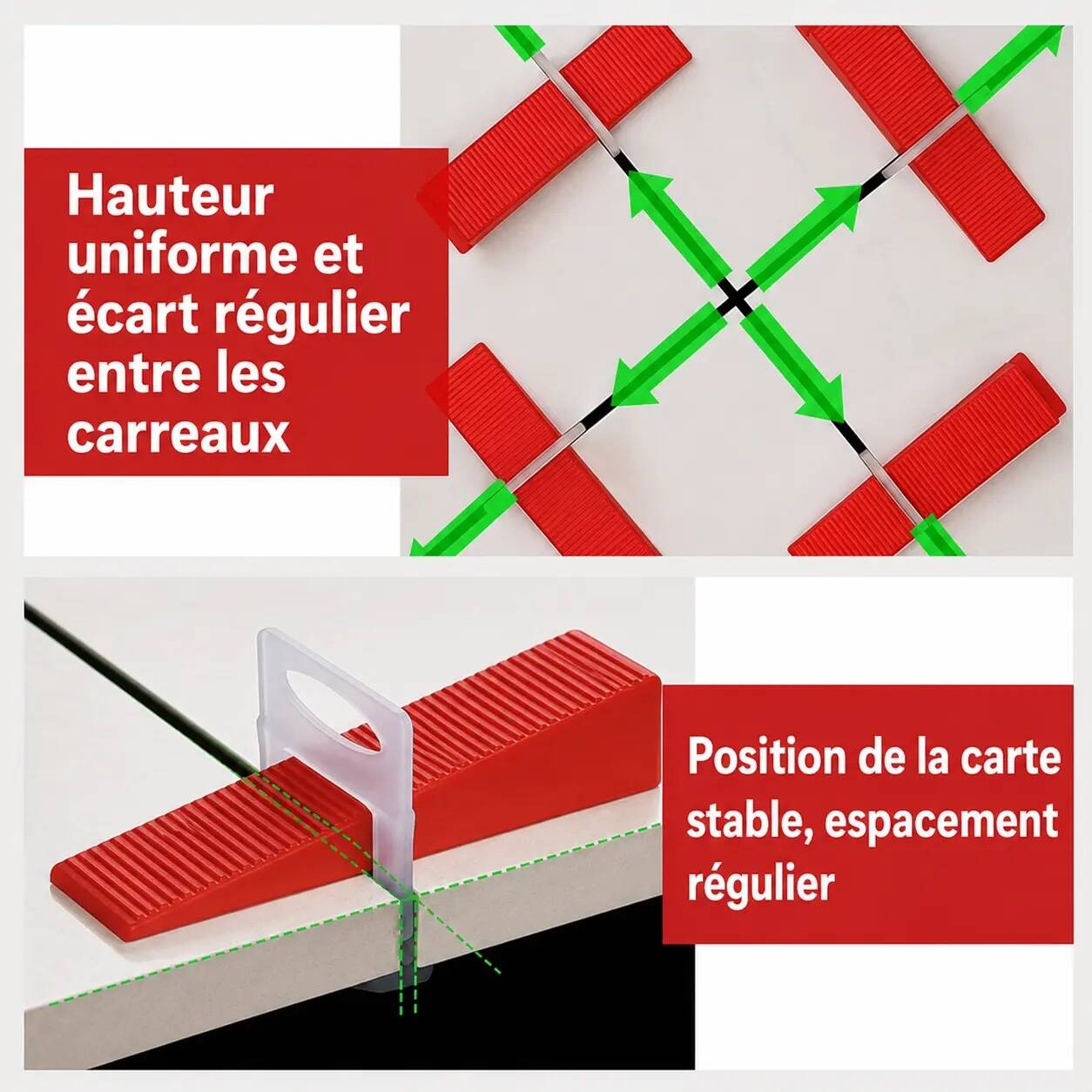 Kit Nivellement Carrelage Pro 131 Pièces + 100 Croisillons Offerts – Image 3
