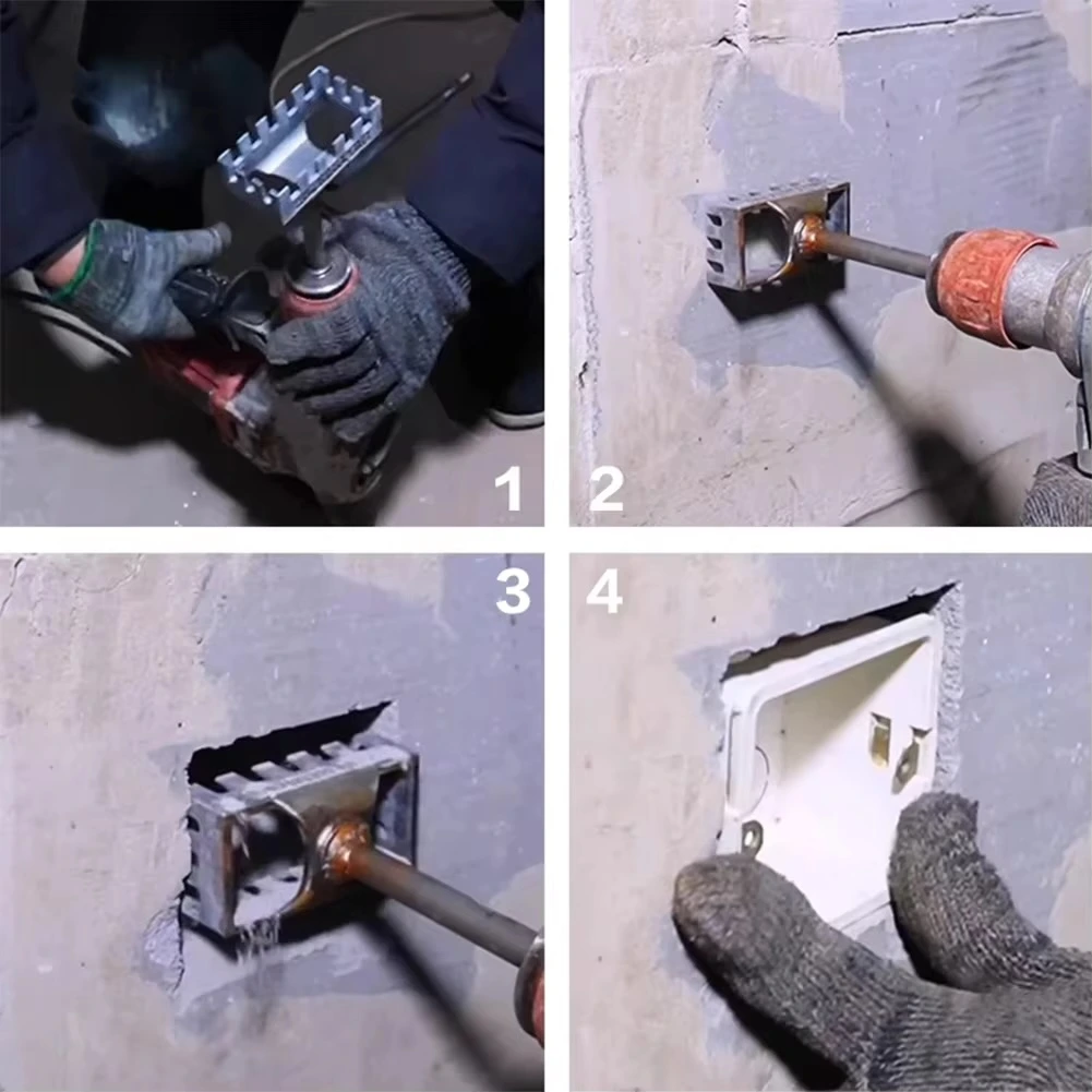 Ouvre-Trou Carré pour Béton & Brique – Perçage Rapide pour Boîtes Électriques 86mm – Image 4