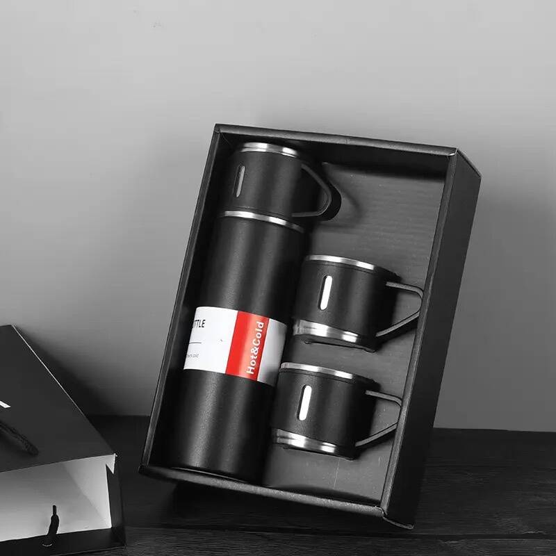 Bouteille Isotherme en Acier Inoxydable de 500ml, Grande Capacité, Conserve le Froid et la Chaleur