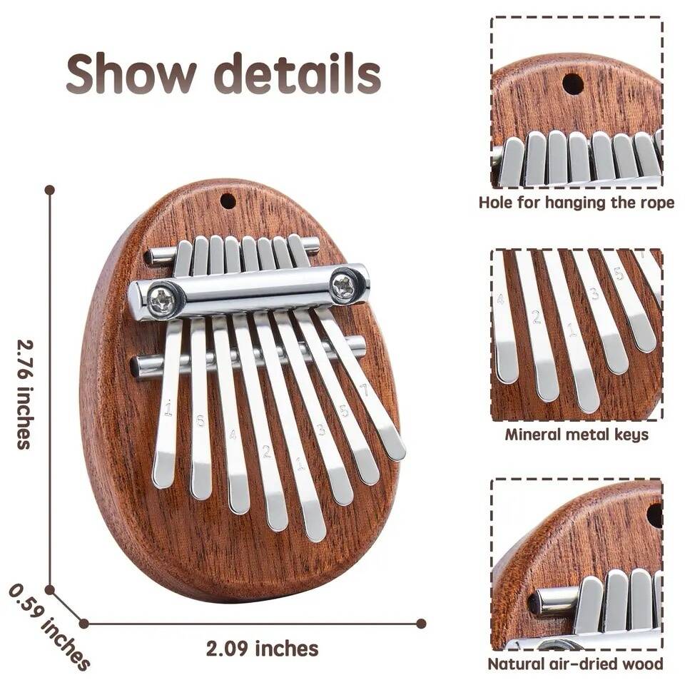 Kalimba 8 Touches Pouce Piano – Image 2