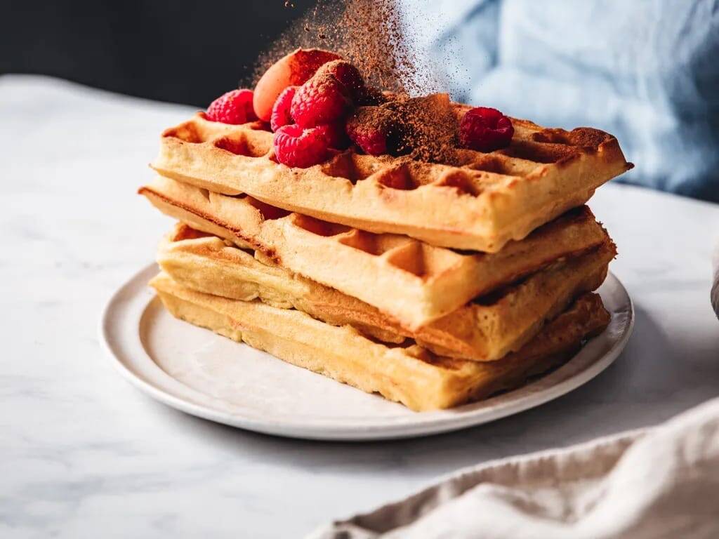 Nouveau Bonomi Machine à gaufres Waffles Gaufrier électrique antiadhésif 750W – Image 3