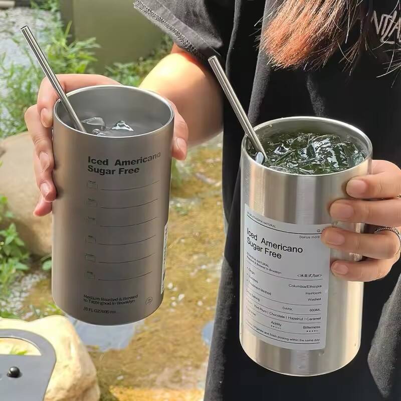 Thermos Américain en Inox – Gobelet Isotherme à Double Paroi avec Couvercle Étanche – Image 2