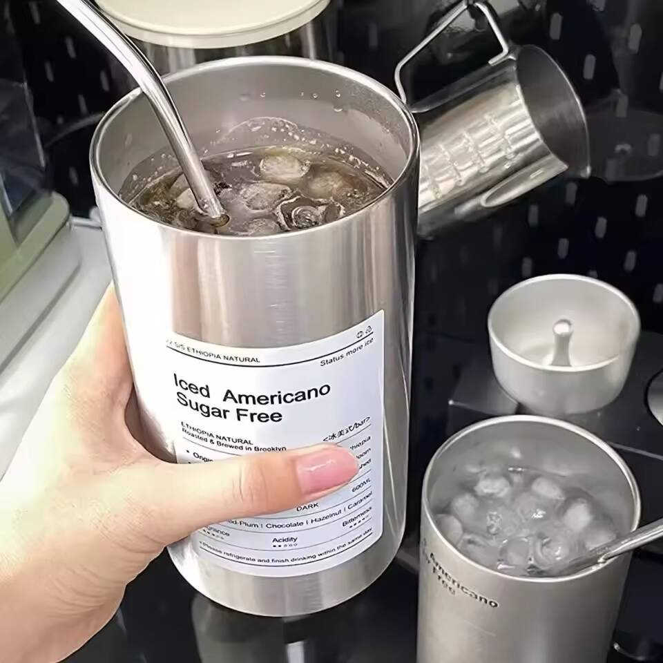 Thermos Américain en Inox – Gobelet Isotherme à Double Paroi avec Couvercle Étanche – Image 3