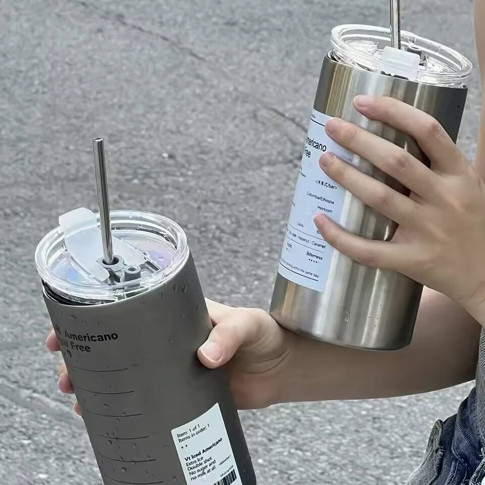 Thermos Américain en Inox – Gobelet Isotherme à Double Paroi avec Couvercle Étanche – Image 5