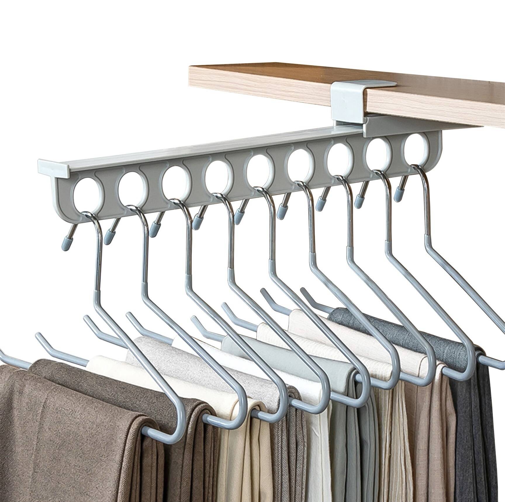 Support Luxe – Rangement Double Rail avec Éponge Antidérapante pour économiseur d'espace – Image 5
