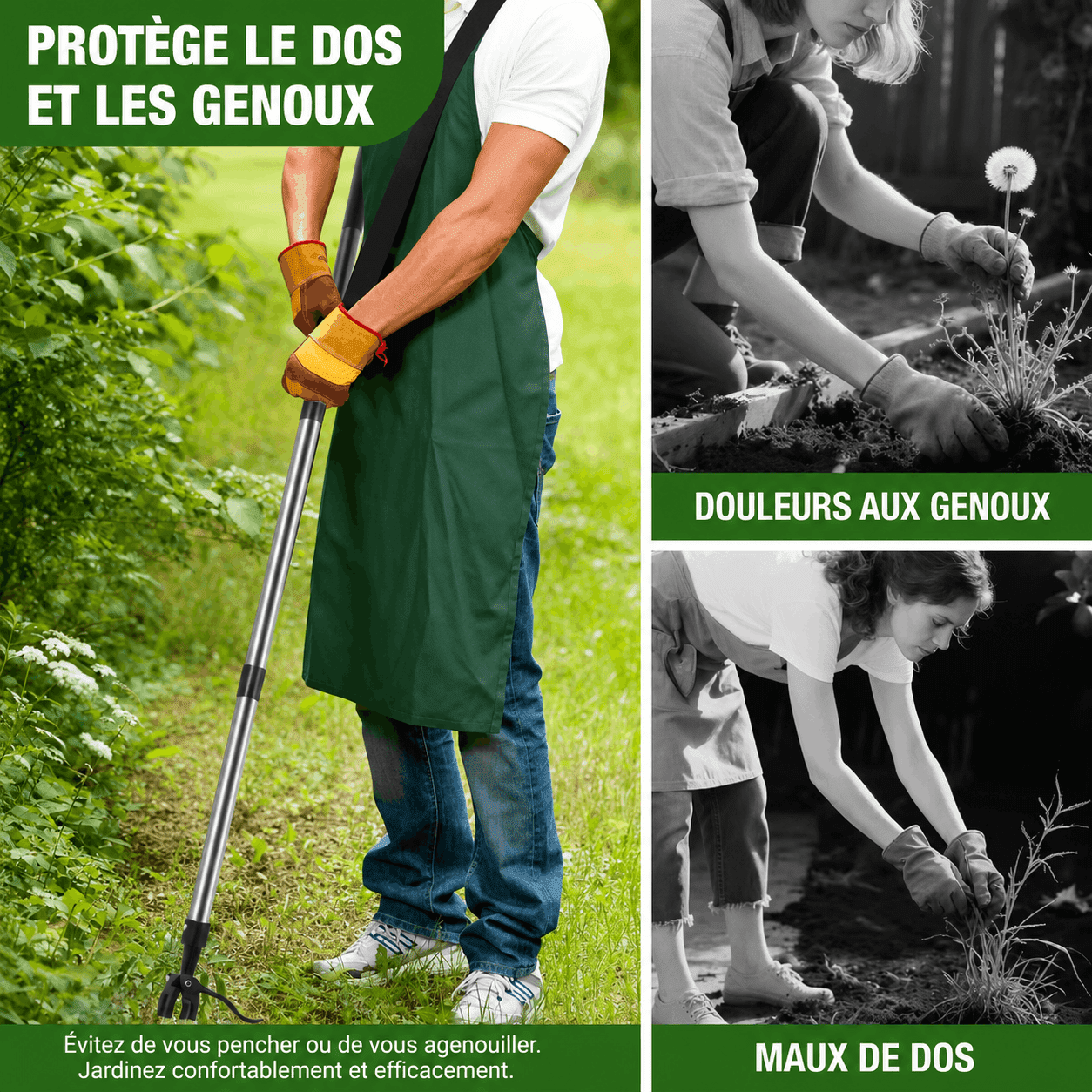 Désherbeur Sans Effort pour Mauvaises Herbes – Jardin & Pelouse – Image 4