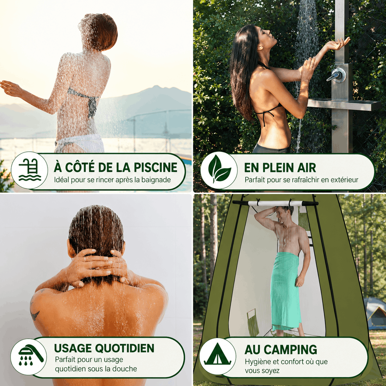Douche Portable de Camping USB Rechargeable – Pompe Électrique Extérieure Multifonction – Image 2