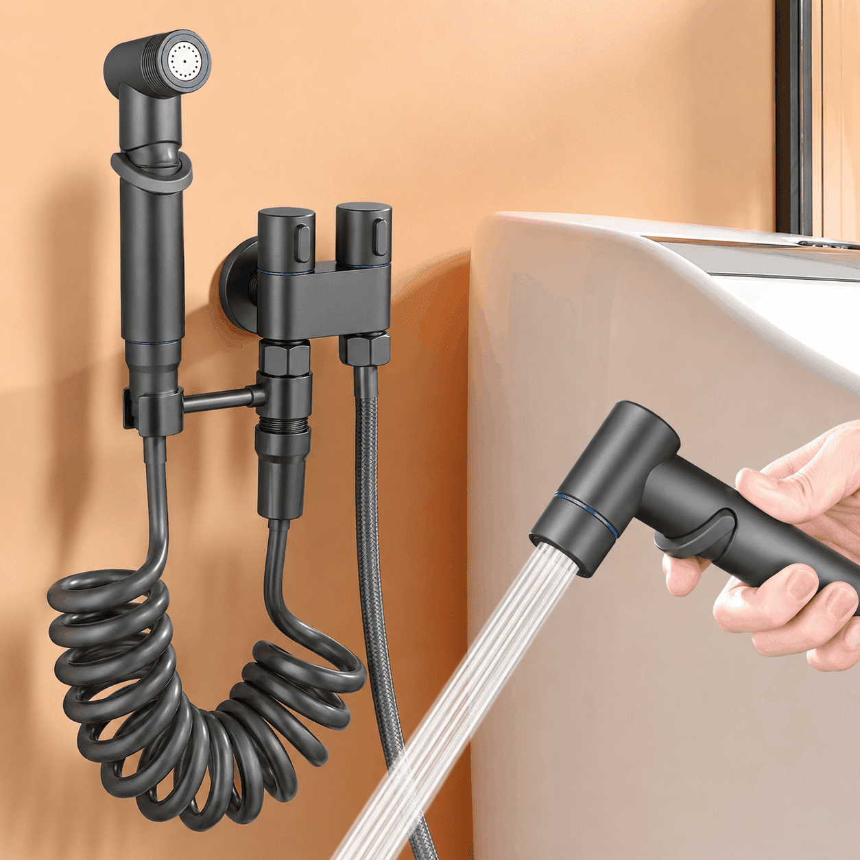 Kit Bidet Eau Chaude & Froide – Douchette Hygiénique Extensible