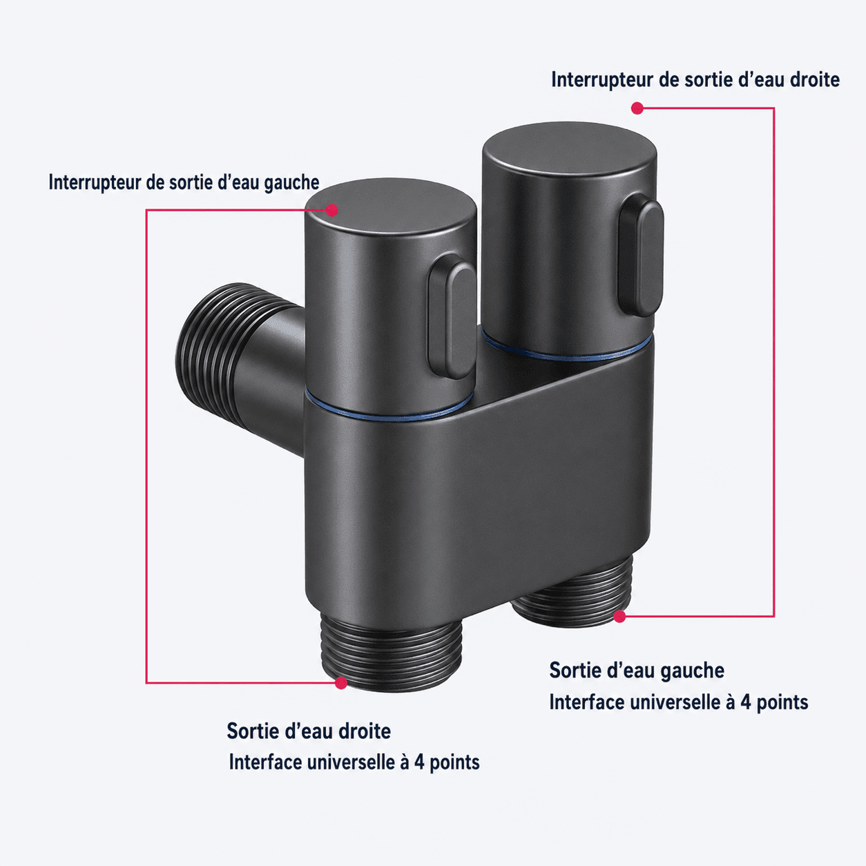 Kit Bidet Eau Chaude & Froide – Douchette Hygiénique Extensible – Image 3
