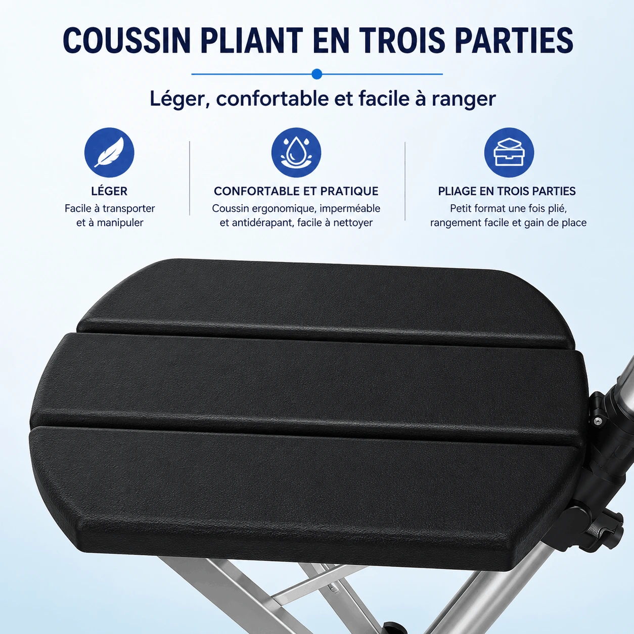 Canne Siège Pliante en Alliage d’Aluminium 110KG – Chaise de Pêche – Image 2