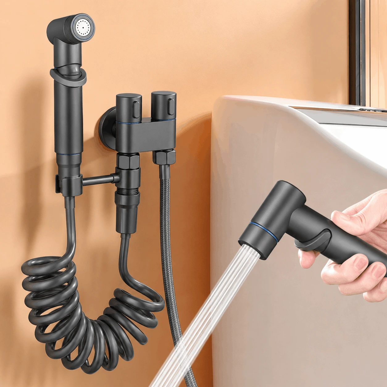 Kit Bidet Eau Chaude & Froide – Douchette Hygiénique Extensible – Image 3