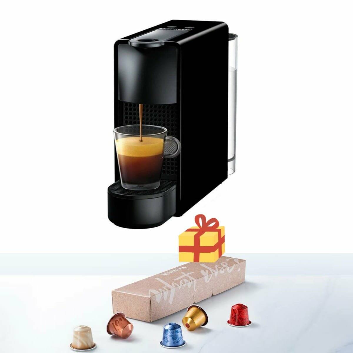 Nespresso Essenza Mini + 13 Capsules + Capsule Rechargeable inox pour Café poudre Cadeaux – Image 2