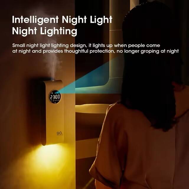 Diffuseur d'Aromathérapie Intelligent à Capteur Automatique - Désodorisant Mural USB avec Fonction Horloge – Image 3