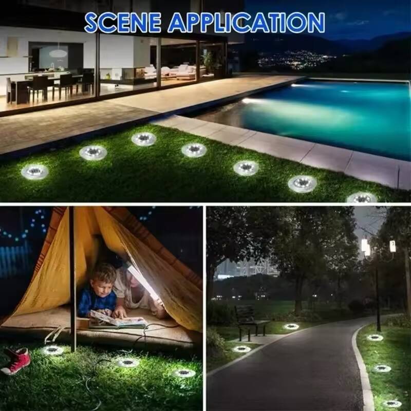 Pack de 4 Projecteurs Solaire LED 8W – Éclairage Extérieur Décoratif pour Jardin et Terrasse – Image 4