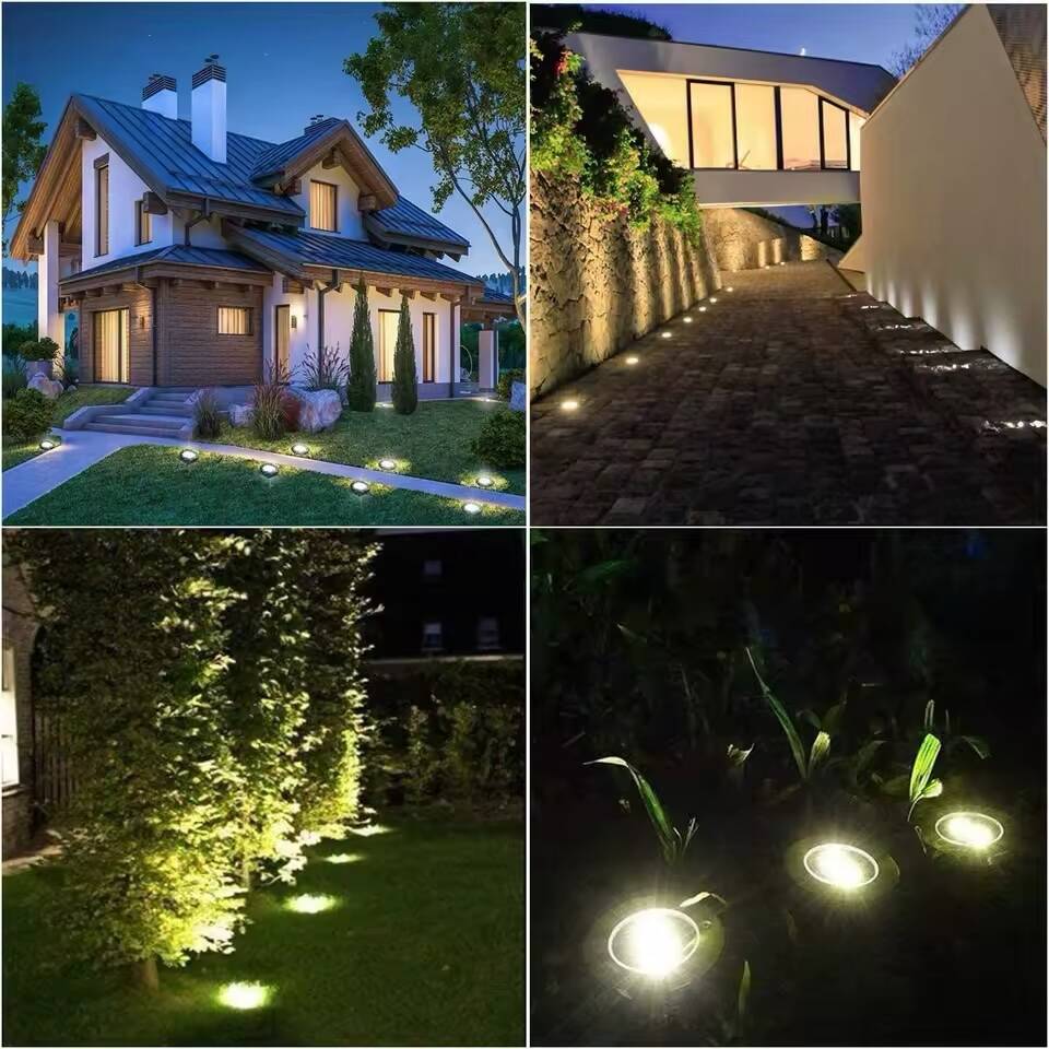 Pack de 4 Projecteurs Solaire LED 8W – Éclairage Extérieur Décoratif pour Jardin et Terrasse – Image 3