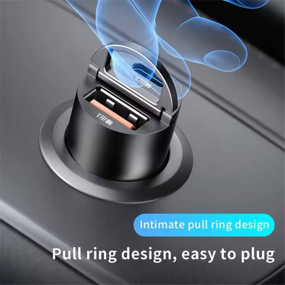 Mini Chargeur Voiture 100W USB Double Port – Ultra Rapide, Aluminium Premium – Image 5