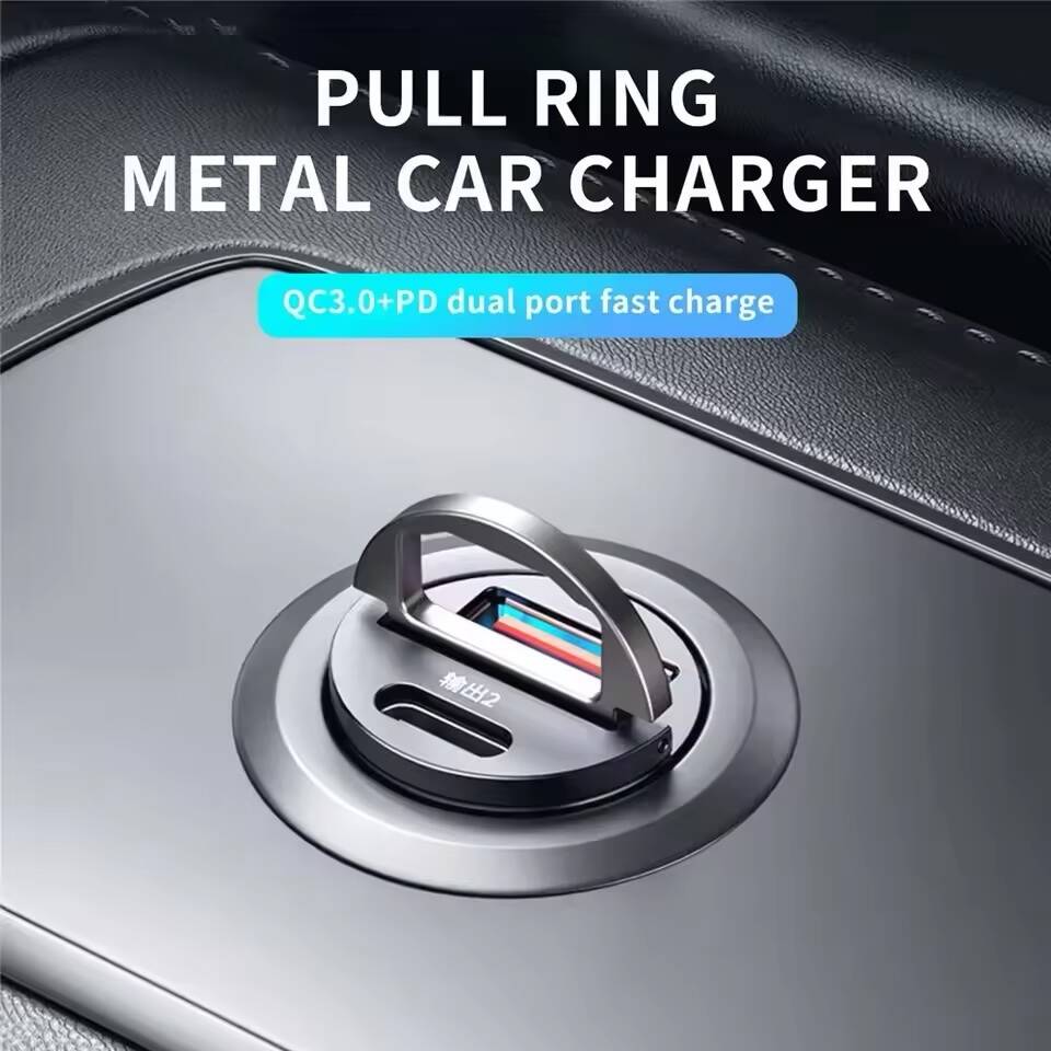 Mini Chargeur Voiture 100W USB Double Port – Ultra Rapide, Aluminium Premium – Image 3