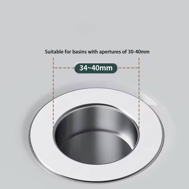 Bouchon de Lavabo Pop-Up Universel avec Filtre Anti-Cheveux – Image 5