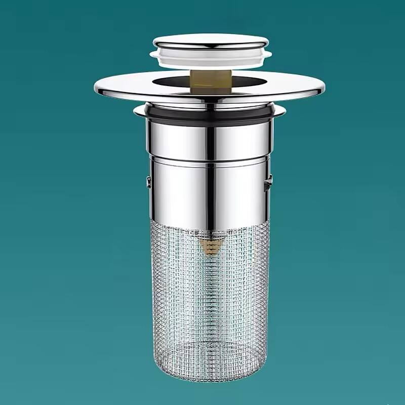 Bouchon de Lavabo Pop-Up Universel avec Filtre Anti-Cheveux – Image 7